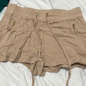Pink tie shorts size medium